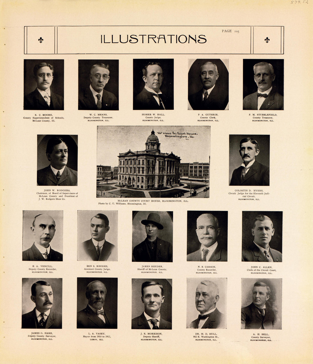 Illustrations from Standard Atlas of McLean County, Illinois, Including a Plat Book of the Villages, Cities and Townships of the County 1914 by Relic Map Company