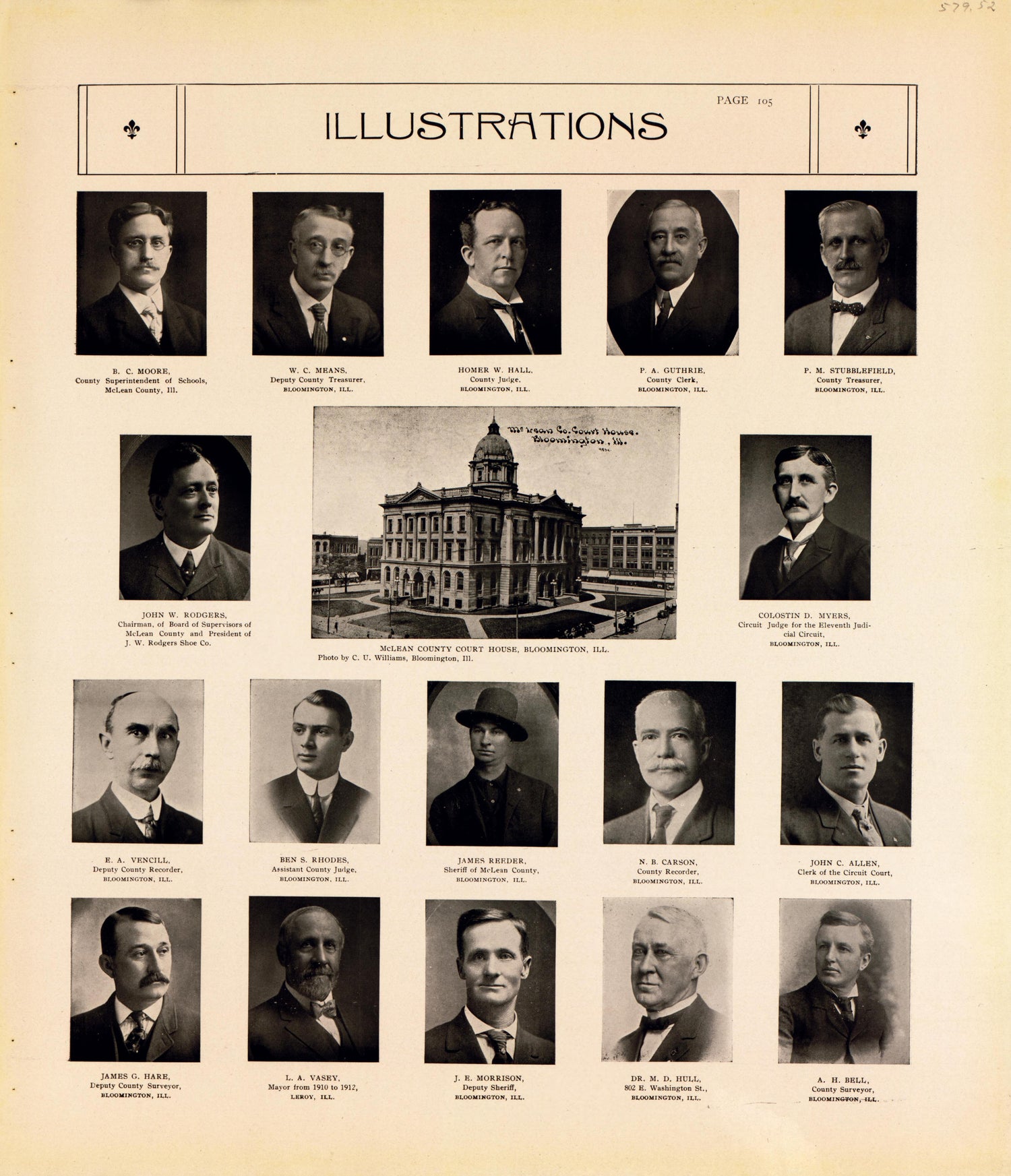 Illustrations from Standard Atlas of McLean County, Illinois, Including a Plat Book of the Villages, Cities and Townships of the County 1914 by Relic Map Company