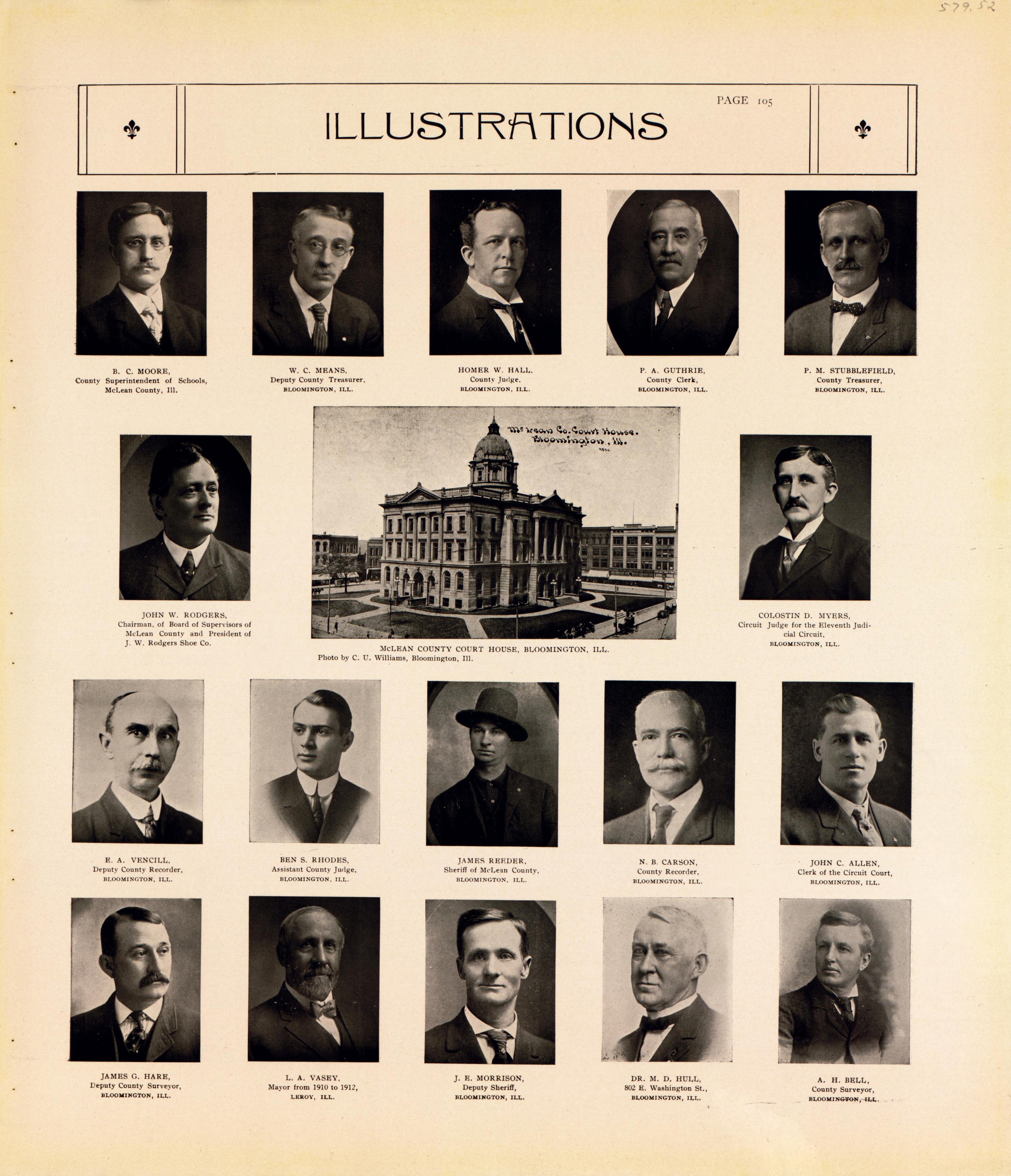 Illustrations from Standard Atlas of McLean County, Illinois, Including a Plat Book of the Villages, Cities and Townships of the County 1914 by Relic Map Company