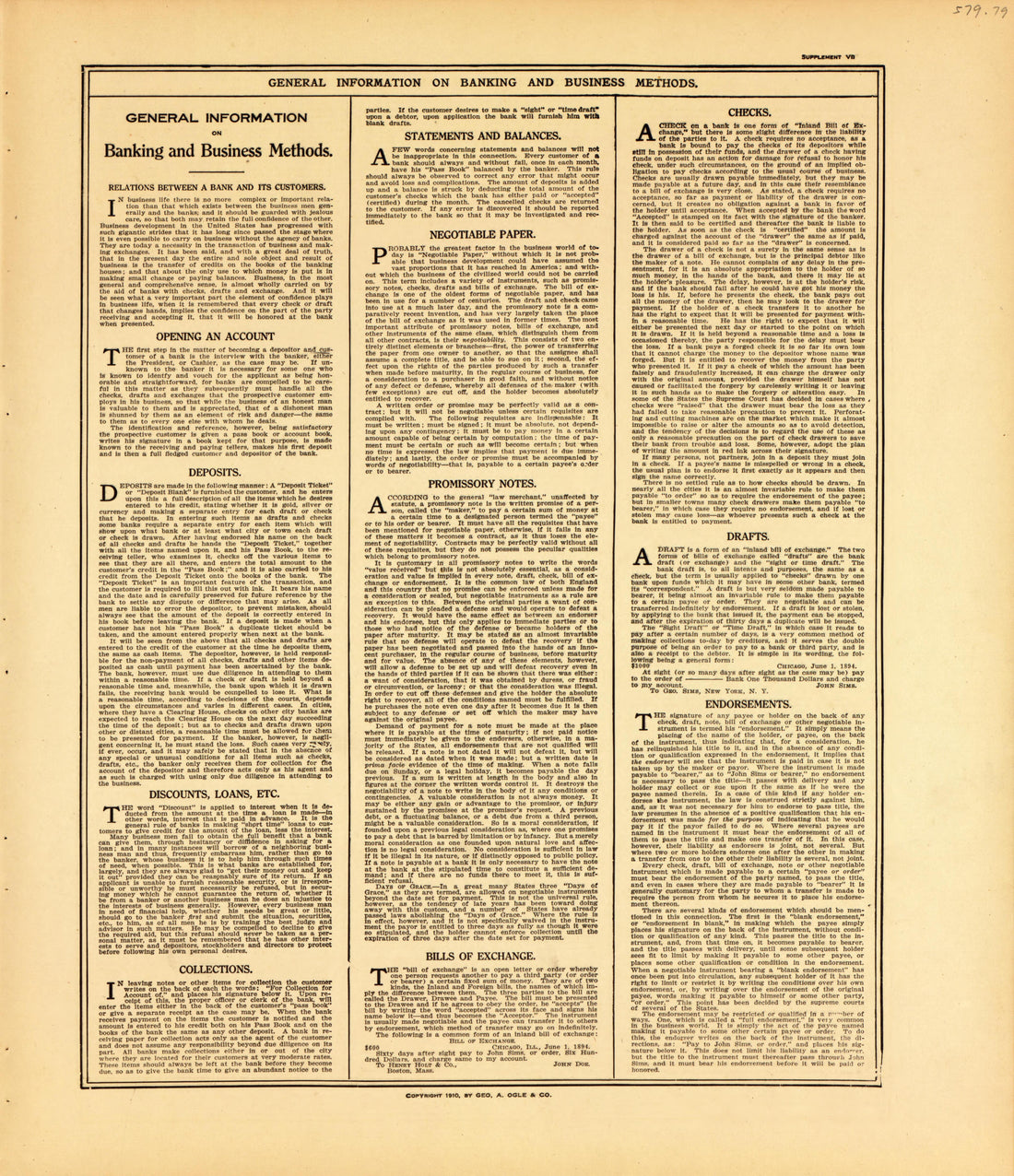 Banking and Business Methods from Standard Atlas of McLean County, Illinois, Including a Plat Book of the Villages, Cities and Townships of the County 1914 by Relic Map Company