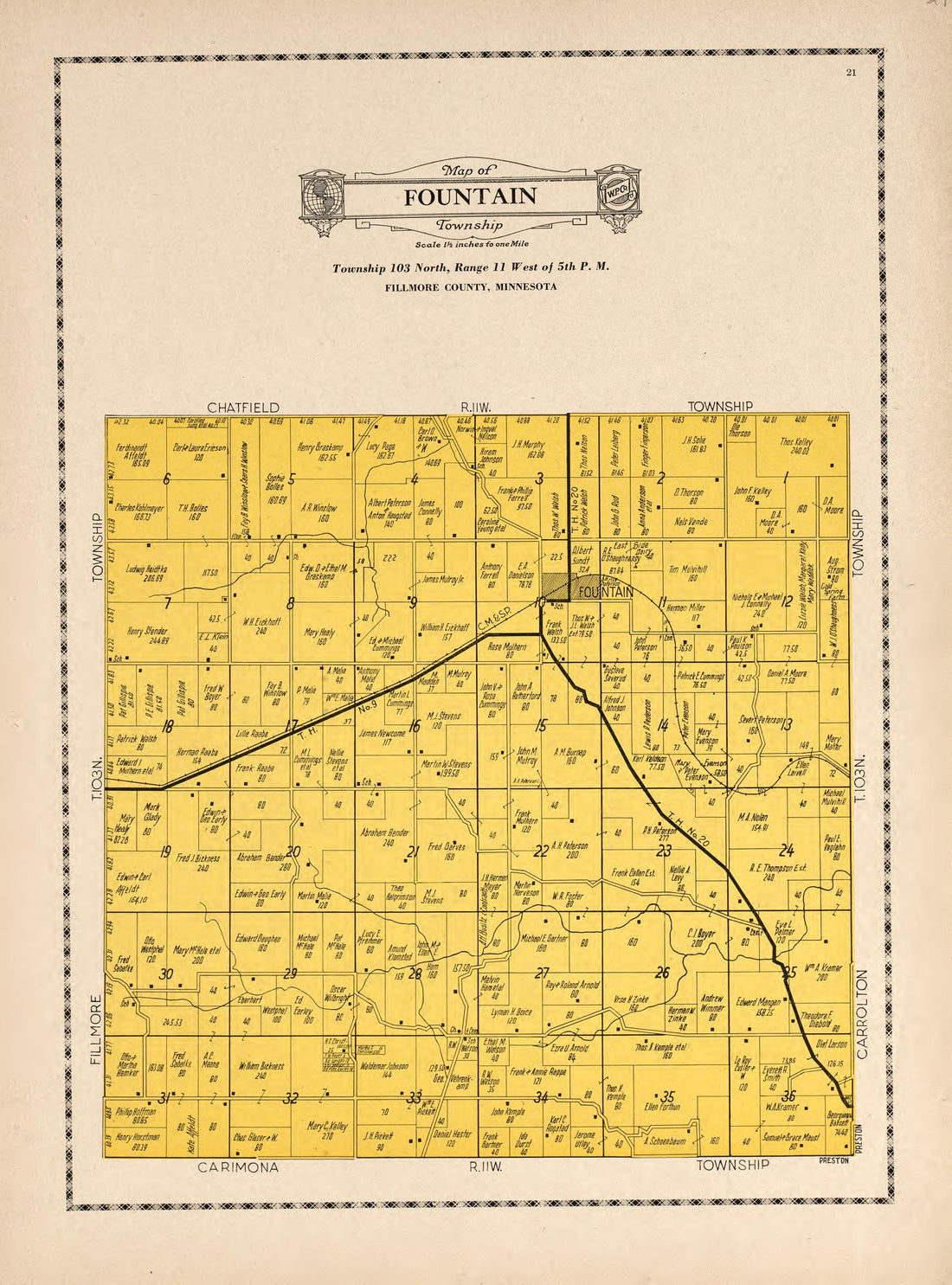 Fountain Township from Atlas and Farmers&