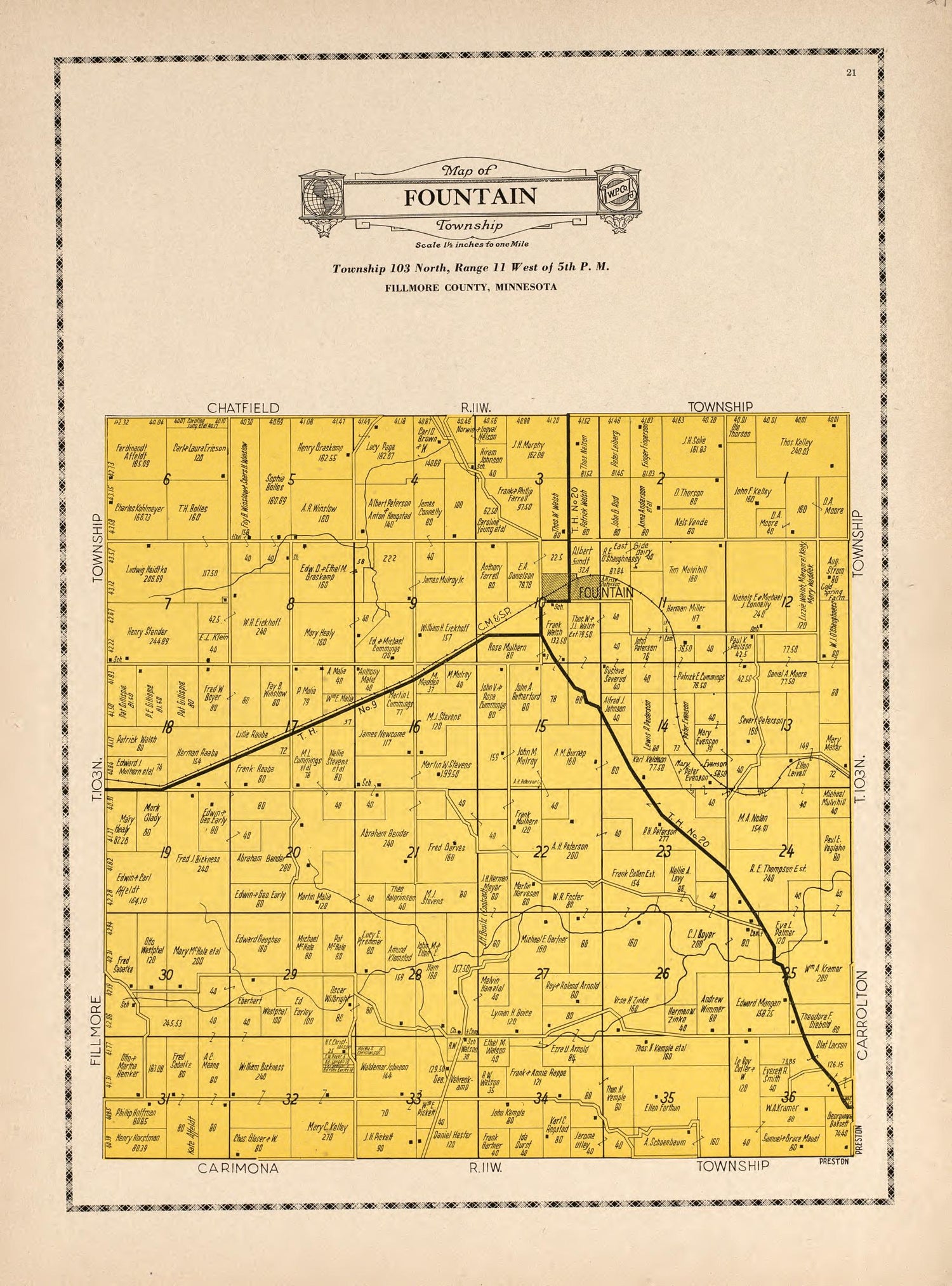 Fountain Township from Atlas and Farmers&