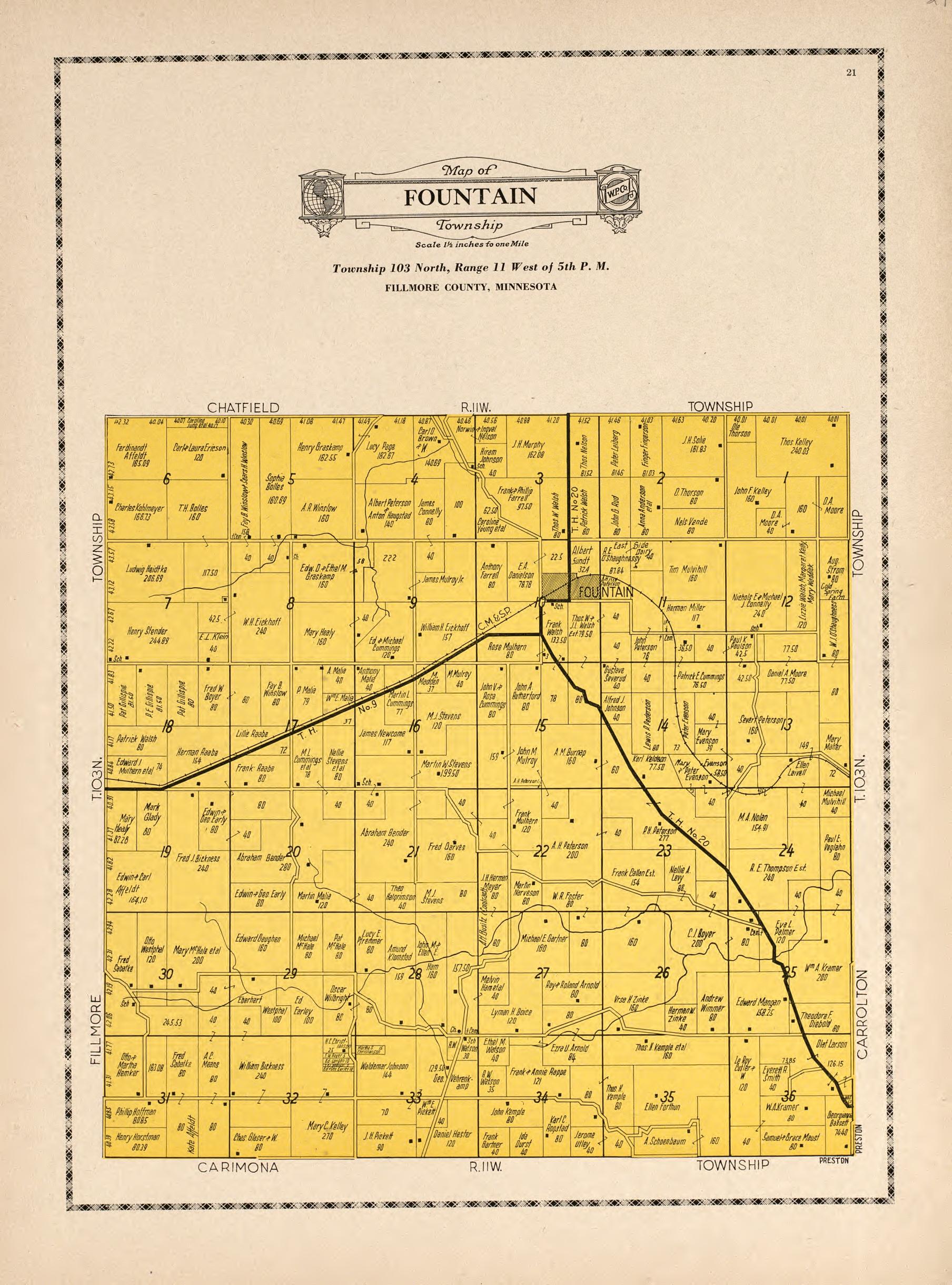 Fountain Township from Atlas and Farmers&