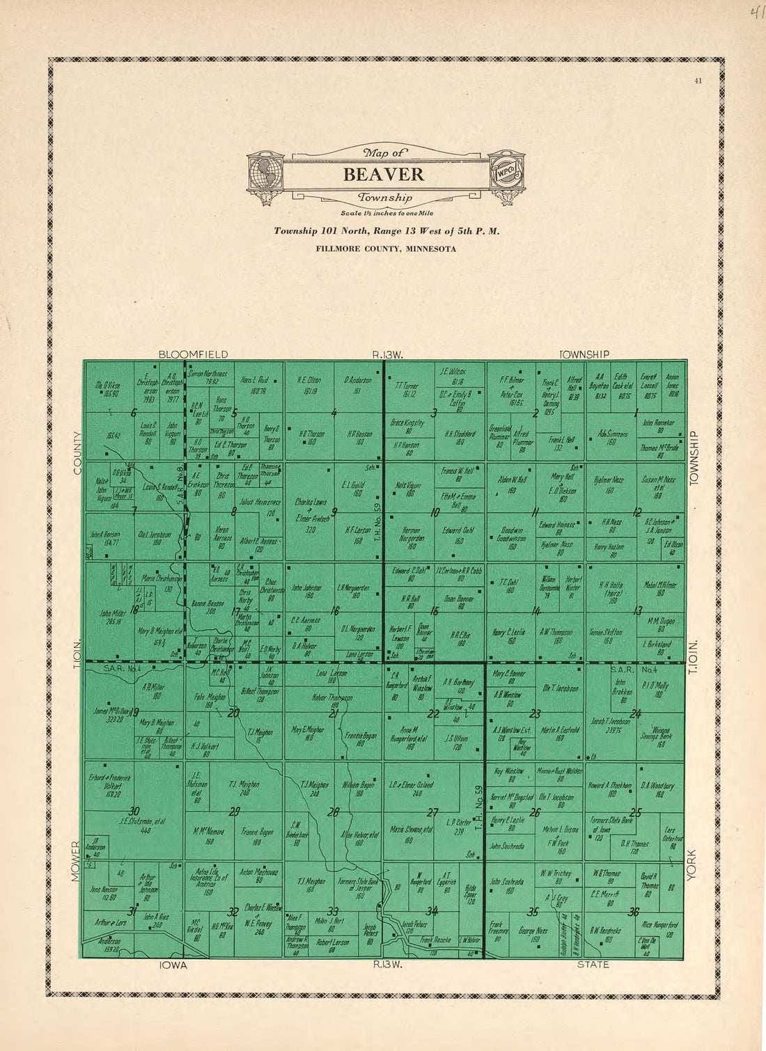 Beaver Township from Atlas and Farmers&