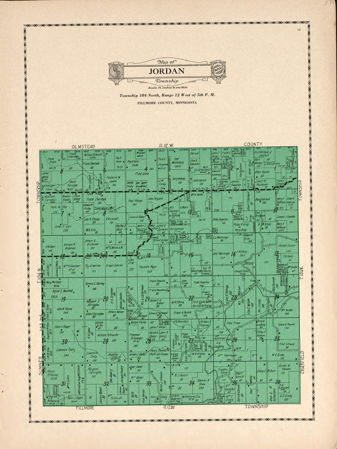 Jordan Township from Atlas and Farmers&