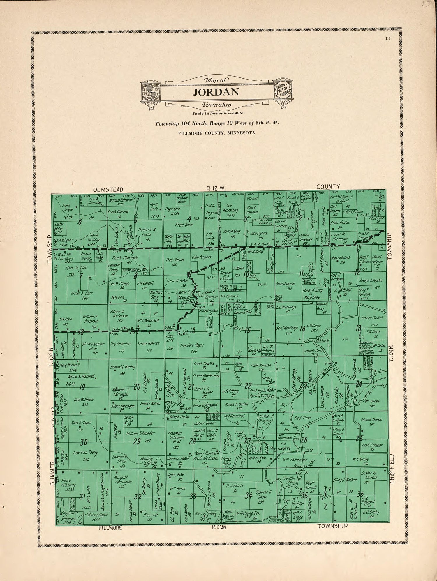 Jordan Township from Atlas and Farmers&