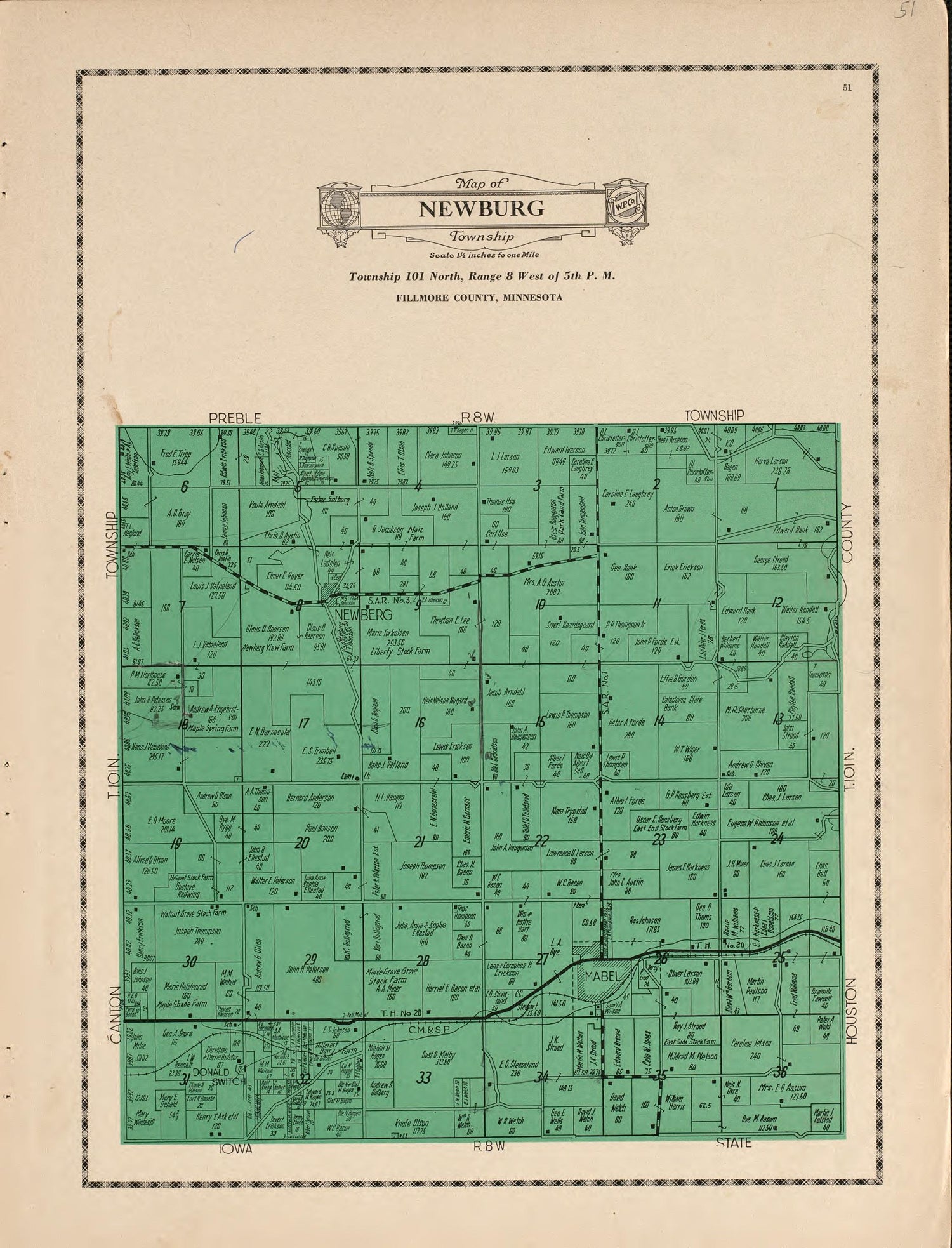Newburg Township from Atlas and Farmers&
