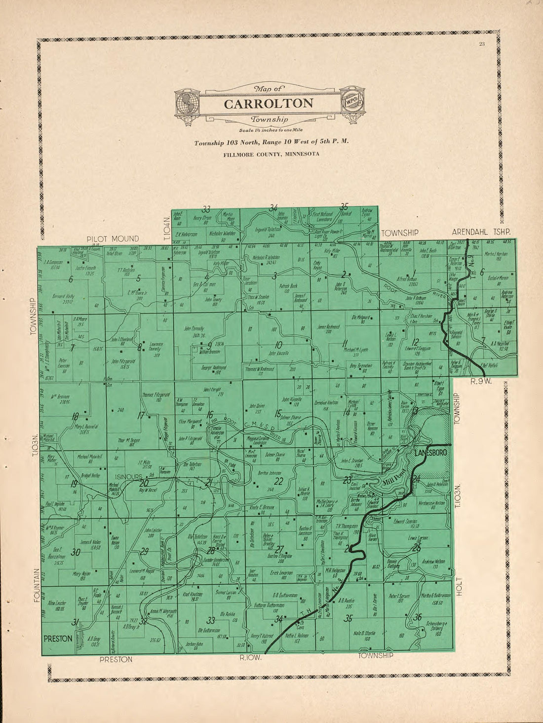 Carrolton Township from Atlas and Farmers&