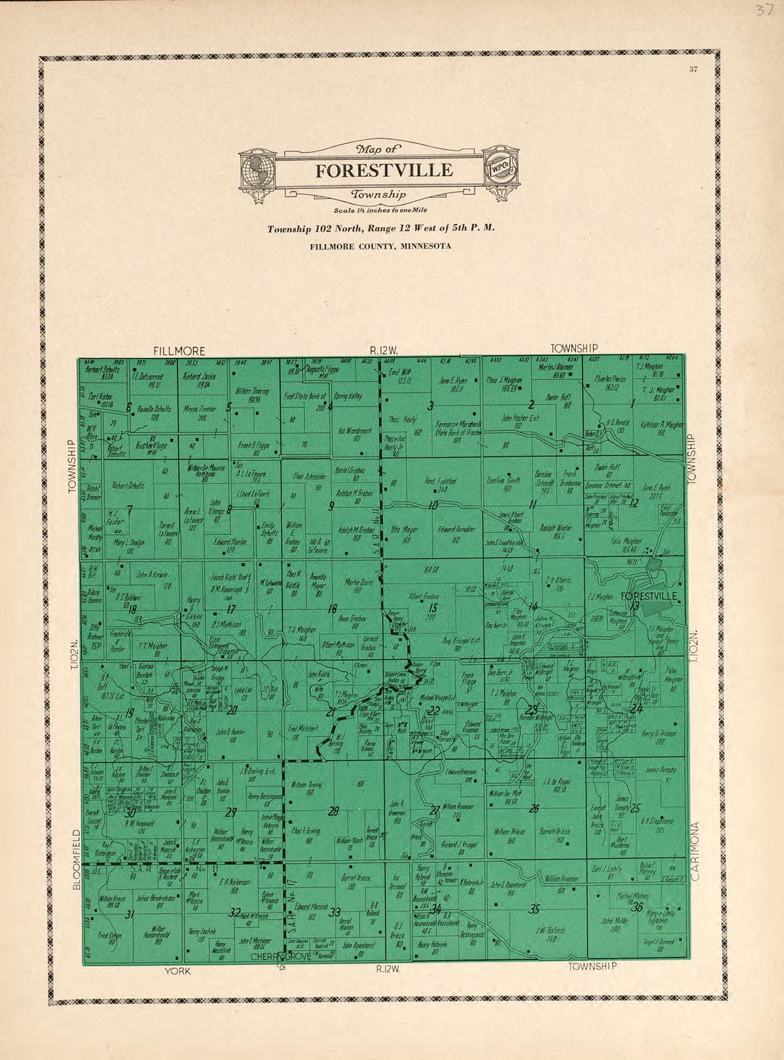 Forestville Township from Atlas and Farmers&