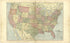 Map of the United States from Standard Atlas of Cedar County, Missouri : Including a Plat Book of the Villages, Cities and Townships of the County, Map of the State, United States and World, Patrons Directory, Reference Business … 1908 by Relic Map Company
