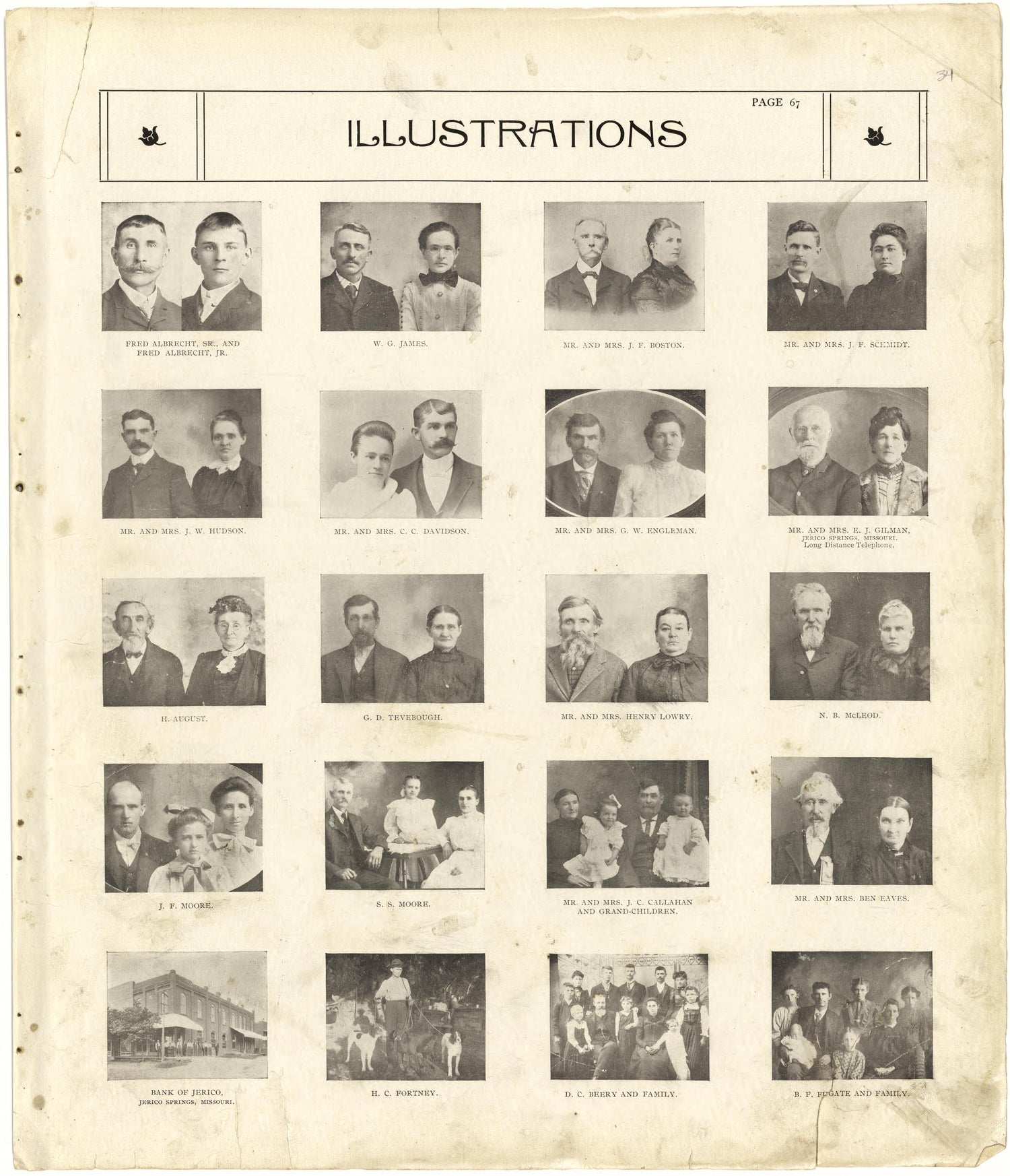 Illustrations Continued from Standard Atlas of Cedar County, Missouri : Including a Plat Book of the Villages, Cities and Townships of the County, Map of the State, United States and World, Patrons Directory, Reference Business … 1908 by Relic Map Company
