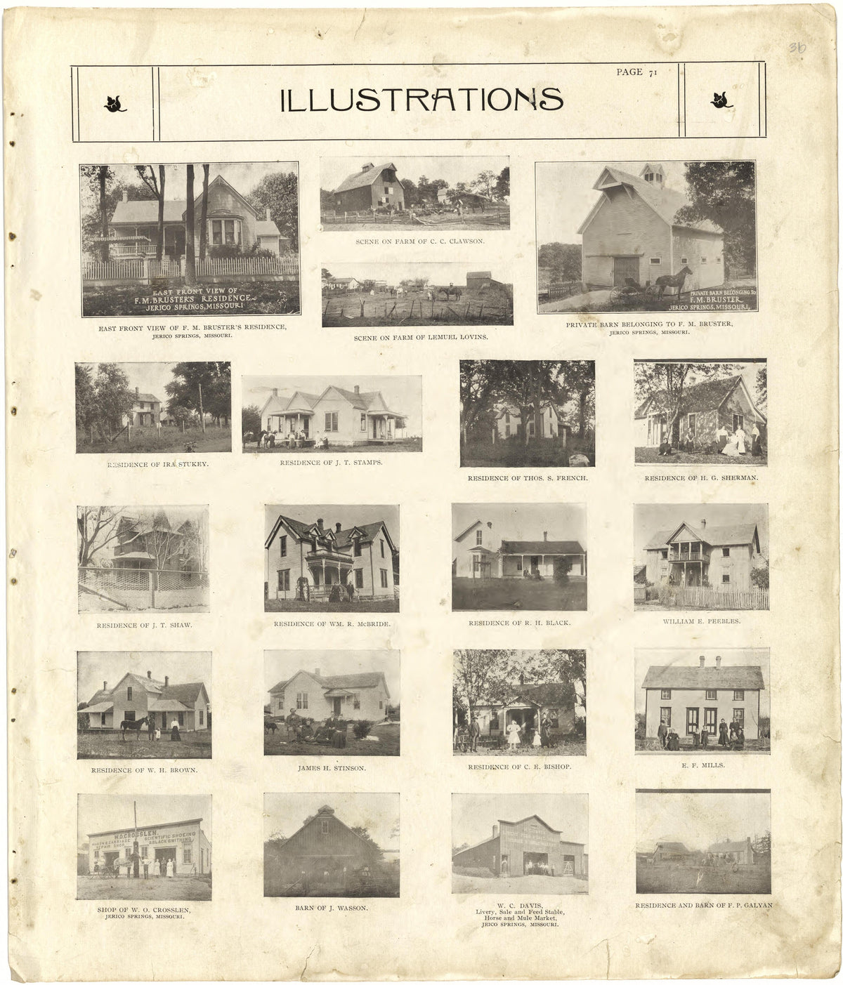 Analysis of the System of United States Land Surveys from Standard Atlas of Cedar County, Missouri : Including a Plat Book of the Villages, Cities and Townships of the County, Map of the State, United States and World, Patrons Directory, Reference Bus... by Relic Map Company