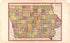 Map of Iowa from Atlas of Audubon County, Iowa : Containing Maps of Townships of the County, Maps of State, United States and World, Farmers Directory, Analysis of the System of U.S. Land Surveys 1921 by Relic Map Company