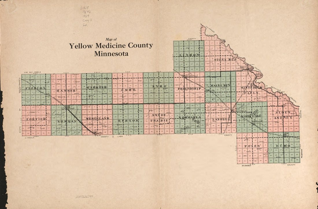 Yellow Medicine County from Atlas and Farmers&