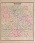 Redford Township from Detailed Official Atlas of Wayne County, Michigan : Containing General Maps of Wayne County and City of Detroit, General Township Maps ... : Also Detail Plats of All Recorded Subdivisions and Additions … 1893 by Relic Map Company