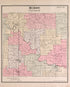 Huron Township from Detailed Official Atlas of Wayne County, Michigan : Containing General Maps of Wayne County and City of Detroit, General Township Maps ... : Also Detail Plats of All Recorded Subdivisions and Additions … 1893 by Relic Map Company