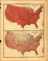 Plate 2: Physical Geography (Mean Temperatures) from Scribner&