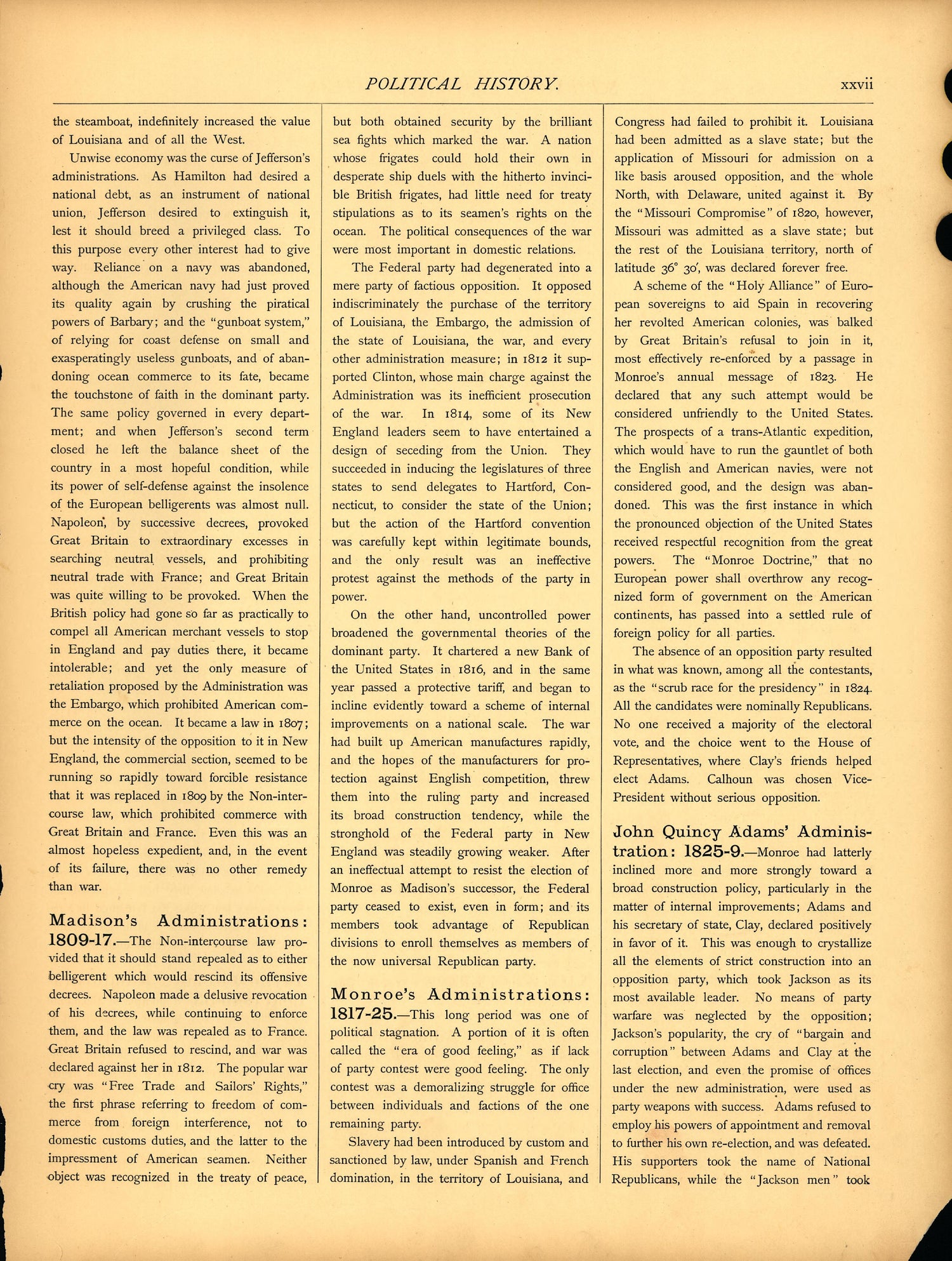 Political History (continued) (xvii) from Scribner&