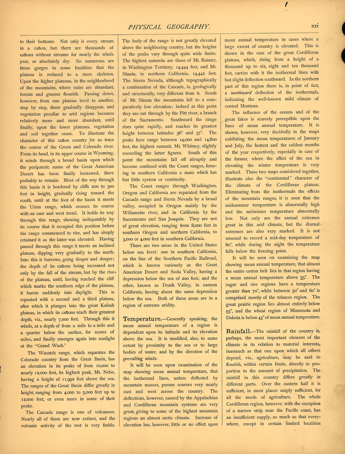 Physical Geography (continued) (xxi) from Scribner&