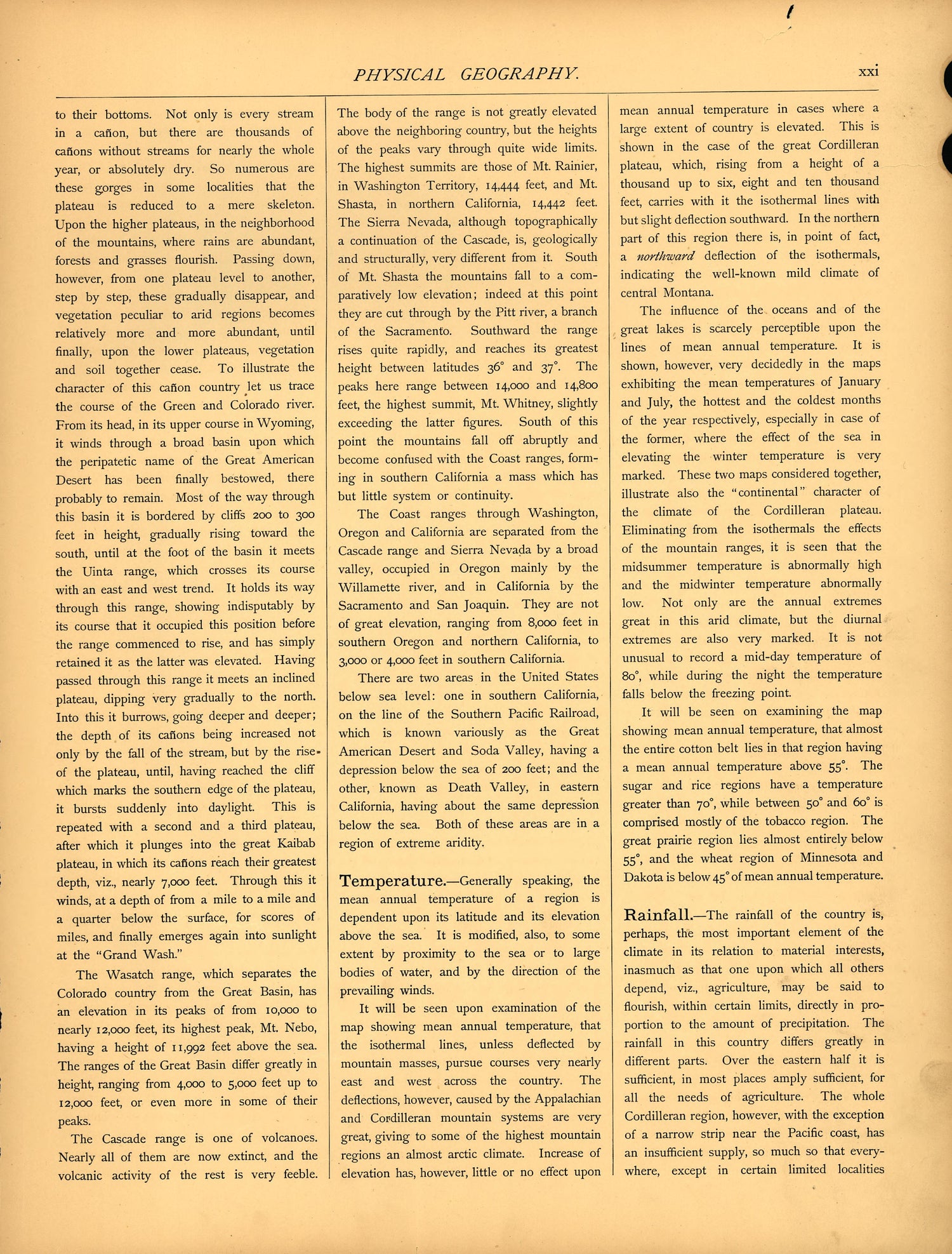 Physical Geography (continued) (xxi) from Scribner&