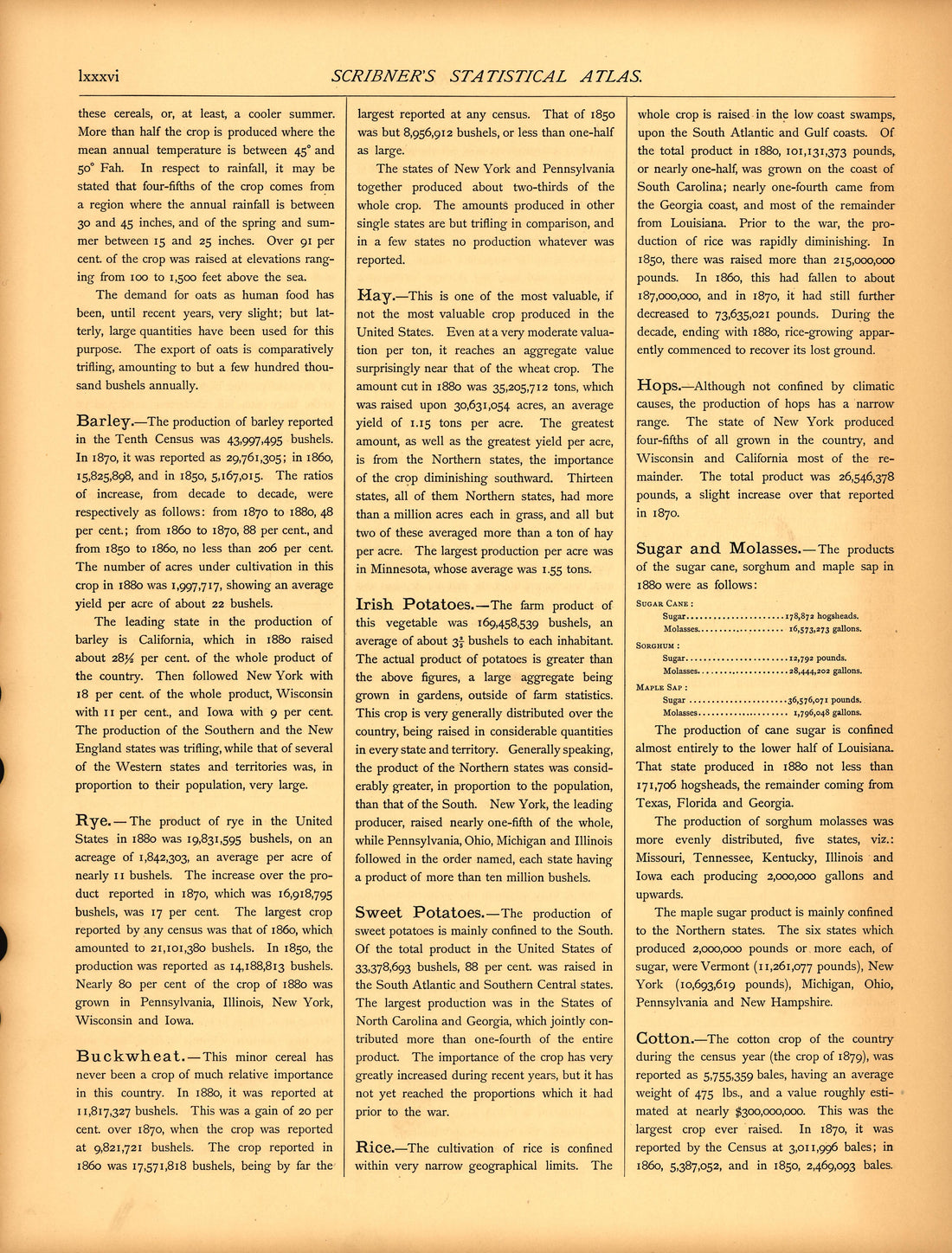 Agriculture (continued) (lxxxvi) from Scribner&