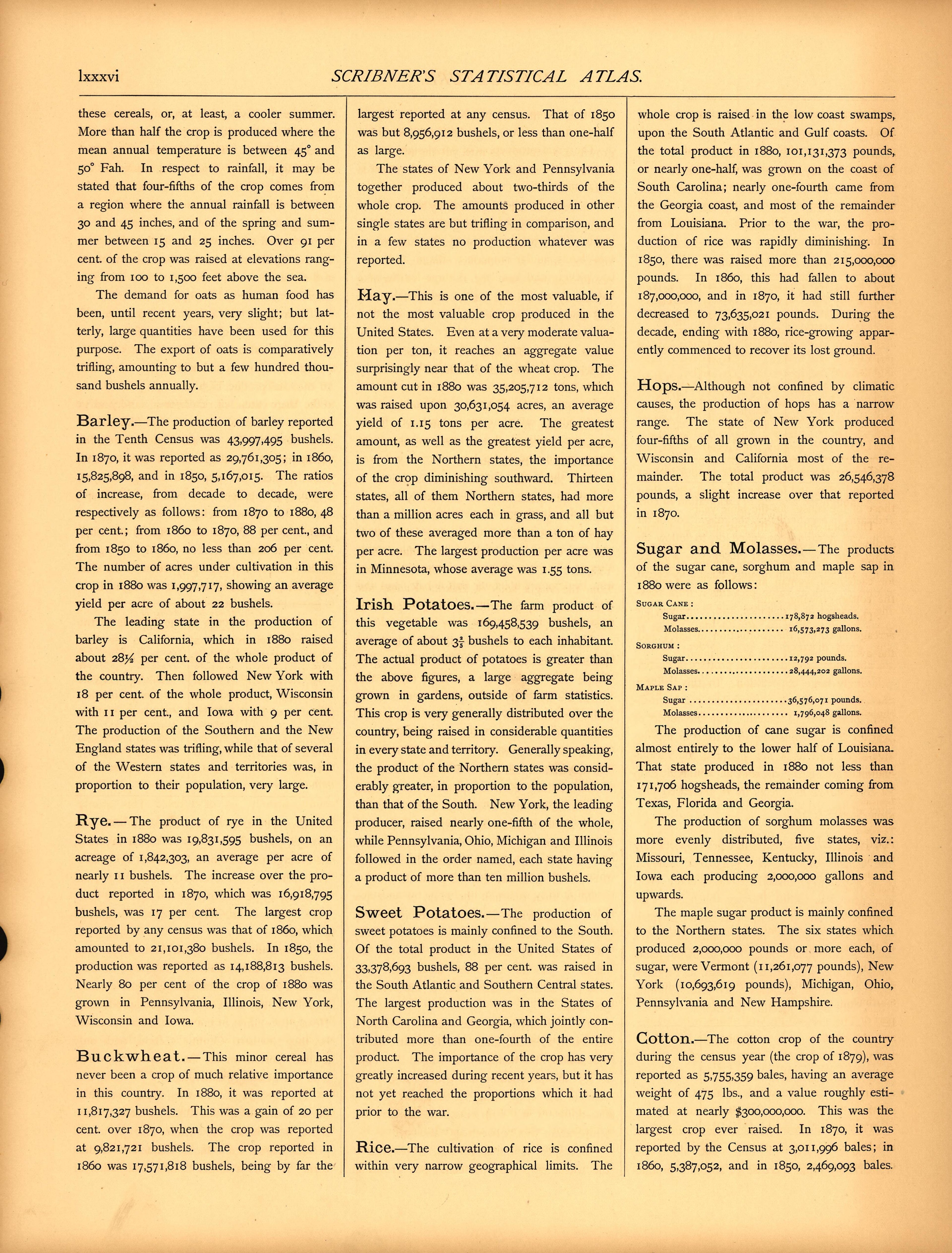 Agriculture (continued) (lxxxvi) from Scribner&