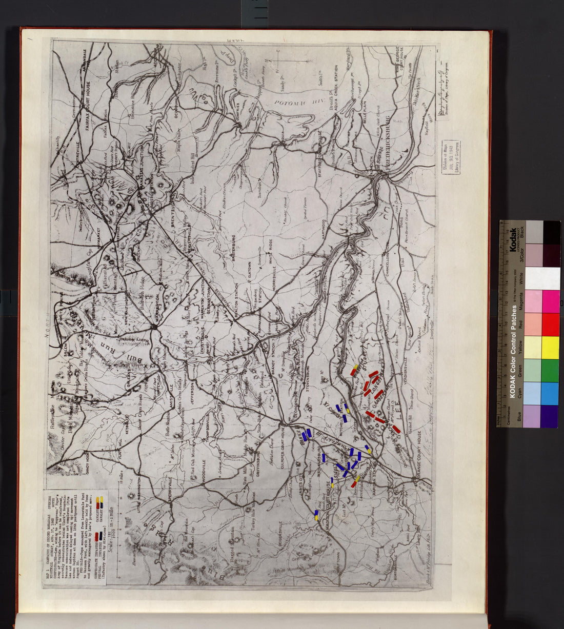 This old map of Manassas Region, , Virginia was created by Russell, Robert E. L. in 1862