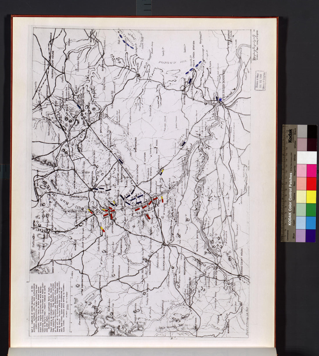 This old map of Manassas Region, , Virginia was created by Russell, Robert E. L. in 1862