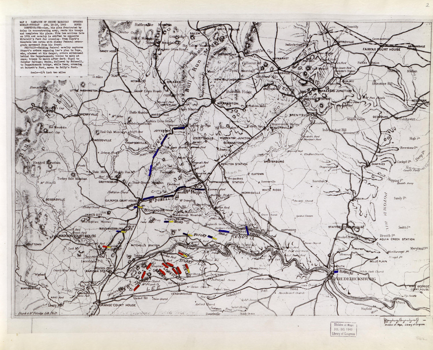 This old map of Manassas Region, , Virginia was created by Russell, Robert E. L. in 1862