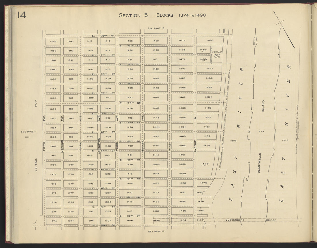 Image 16 of the Land Map of the County of New York from the Land Map of the County of New York 1917 by Relic Map Company