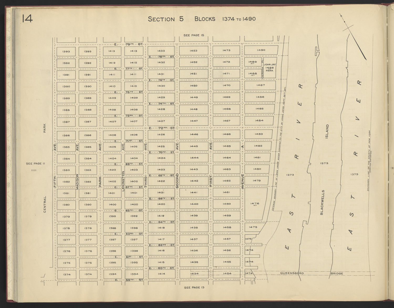 Image 16 of the Land Map of the County of New York from the Land Map of the County of New York 1917 by Relic Map Company