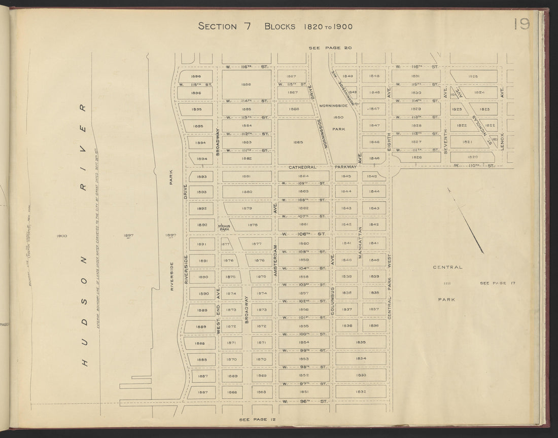 Image 21 of the Land Map of the County of New York from the Land Map of the County of New York 1917 by Relic Map Company