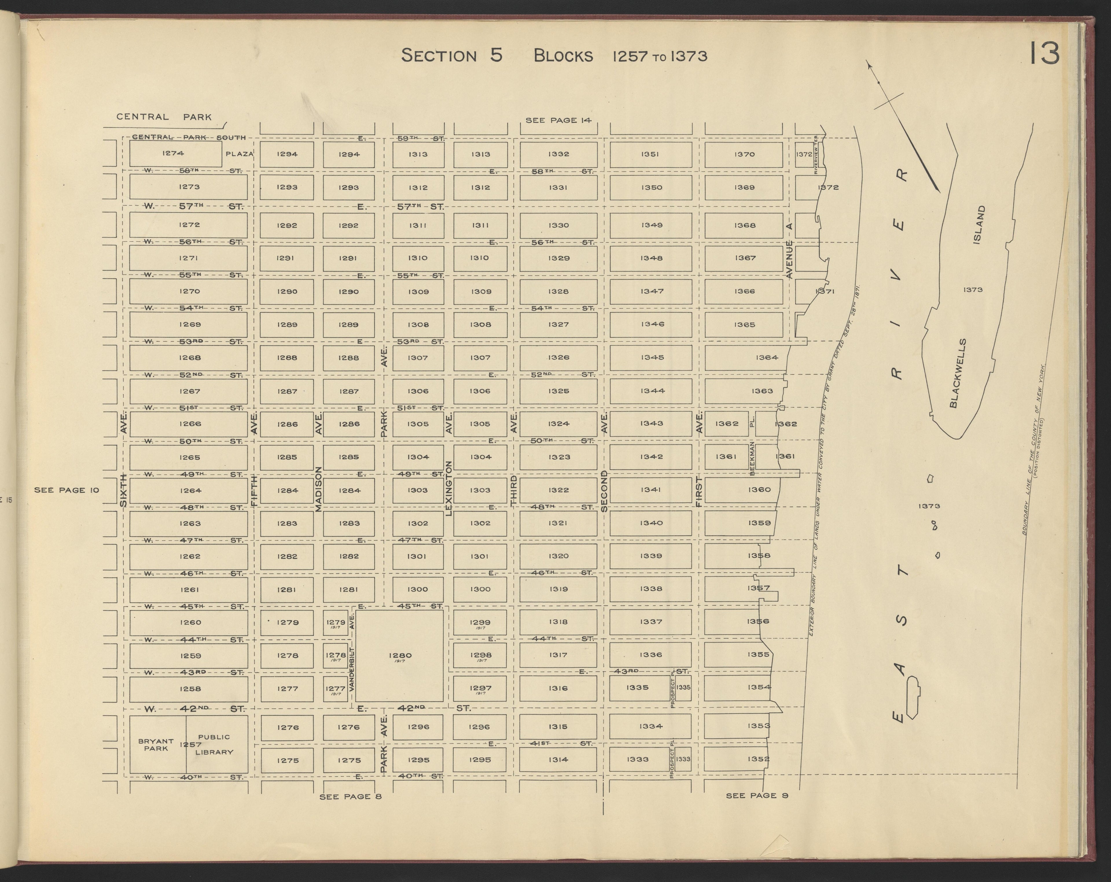Image 15 of the Land Map of the County of New York from the Land Map of the County of New York 1917 by Relic Map Company