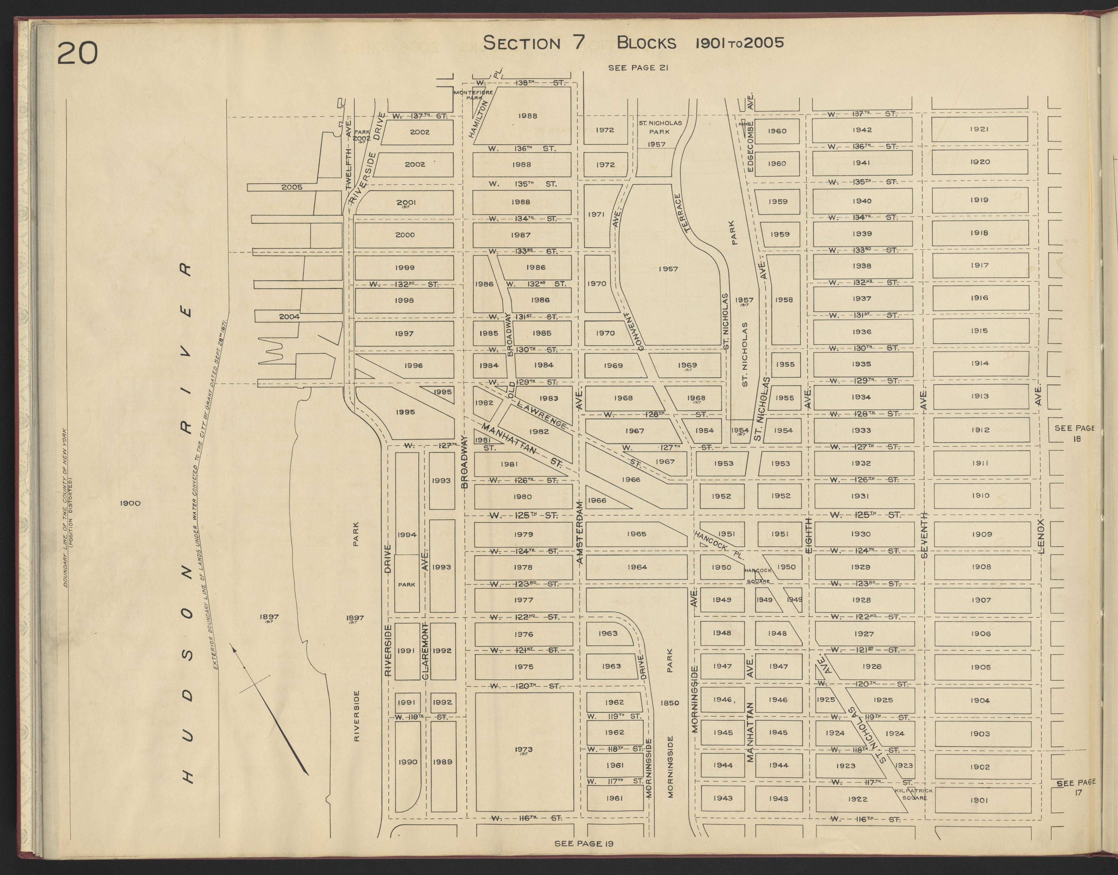 Image 22 of the Land Map of the County of New York from the Land Map of the County of New York 1917 by Relic Map Company