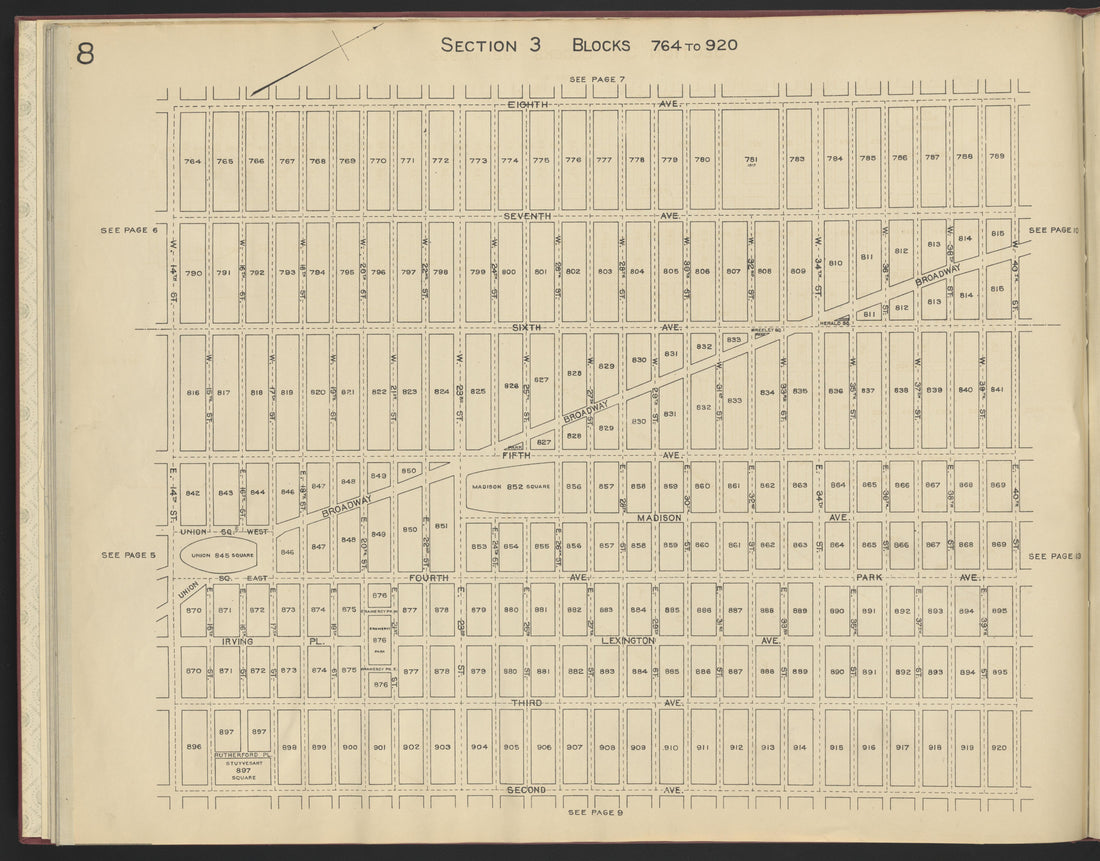 Image 10 of the Land Map of the County of New York from the Land Map of the County of New York 1917 by Relic Map Company