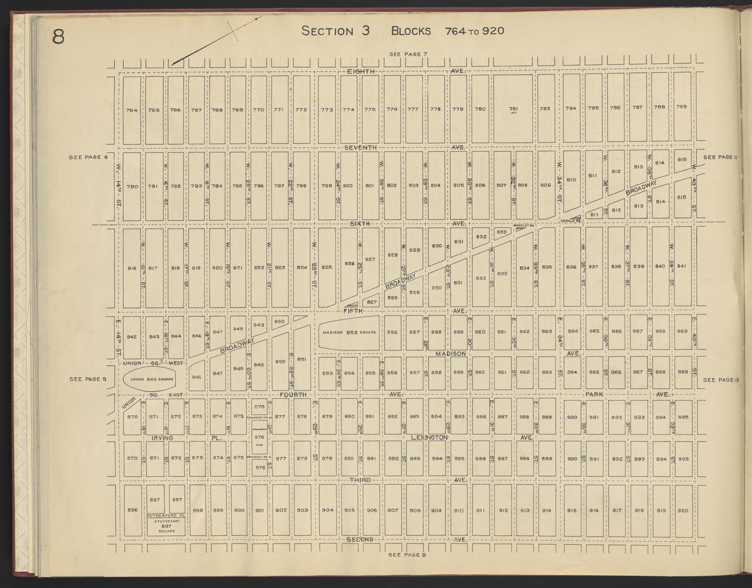 Image 10 of the Land Map of the County of New York from the Land Map of the County of New York 1917 by Relic Map Company