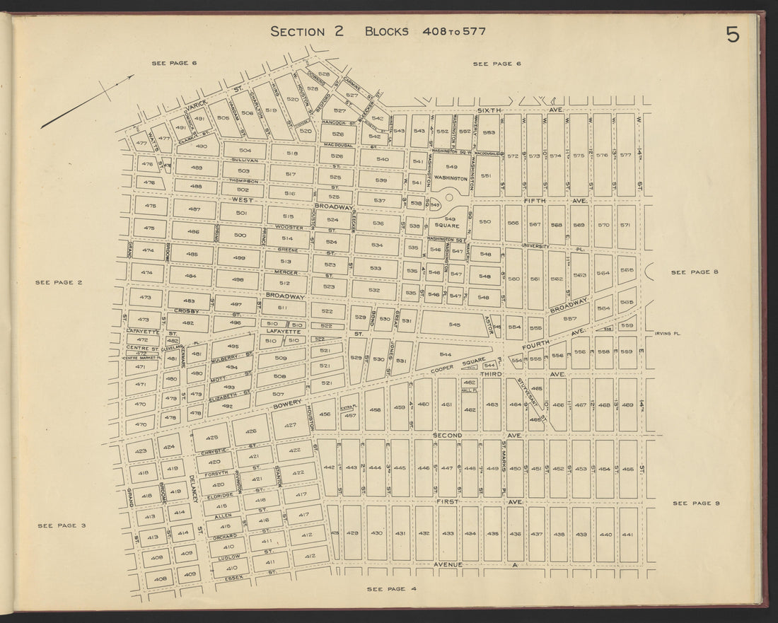 Image 7 of the Land Map of the County of New York from the Land Map of the County of New York 1917 by Relic Map Company