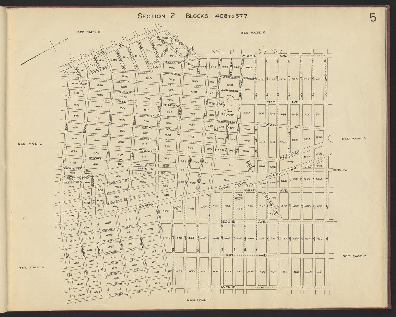 Image 7 of the Land Map of the County of New York from the Land Map of the County of New York 1917 by Relic Map Company