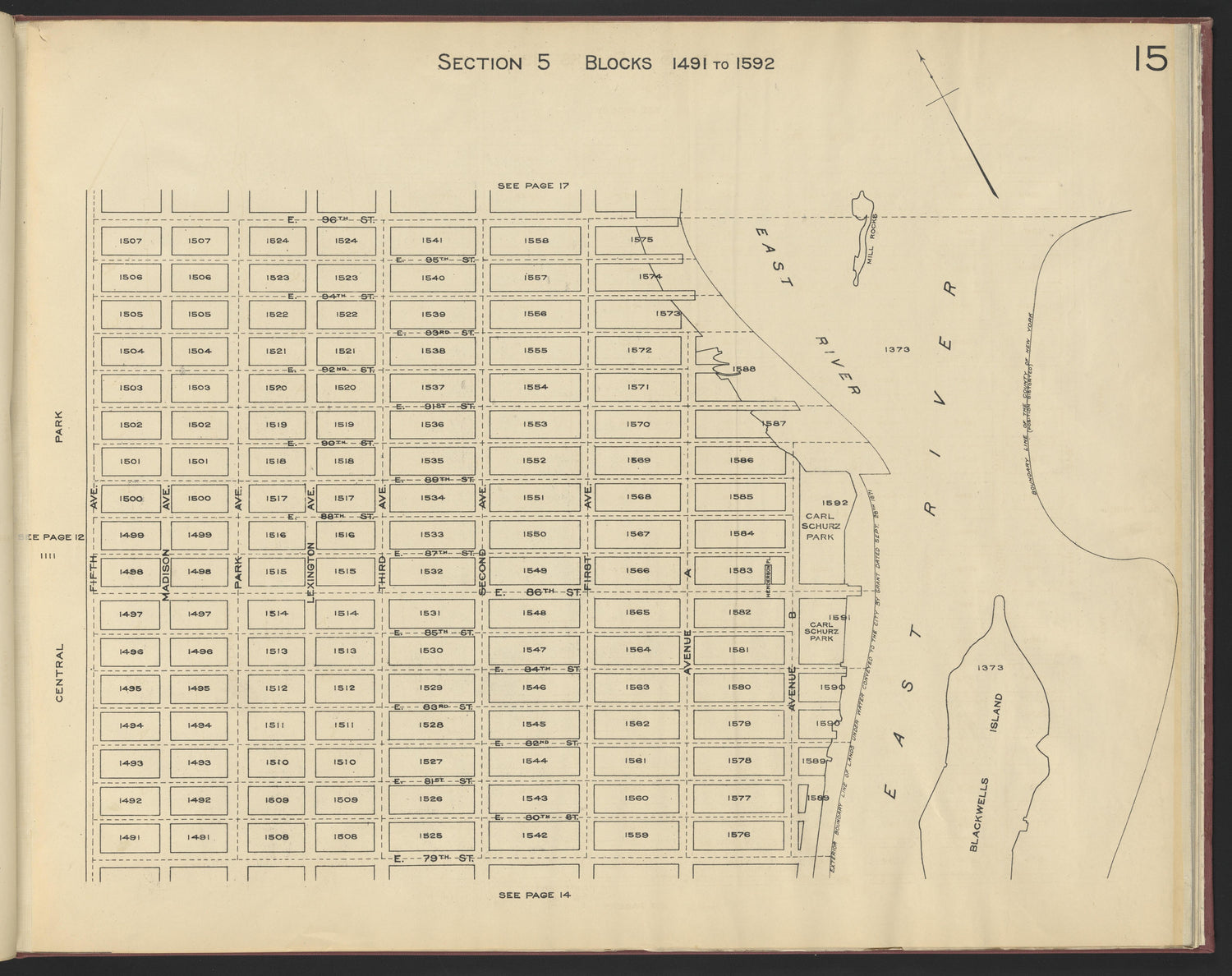 Image 17 of the Land Map of the County of New York from the Land Map of the County of New York 1917 by Relic Map Company