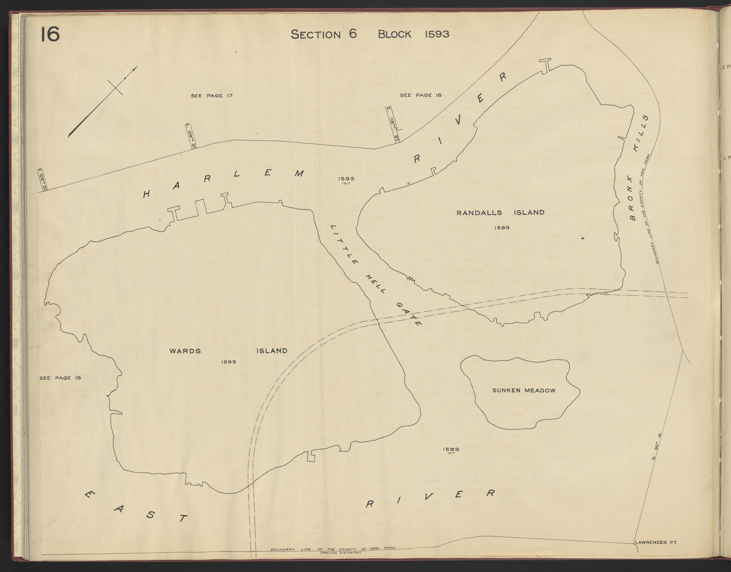 Image 18 of the Land Map of the County of New York from the Land Map of the County of New York 1917 by Relic Map Company