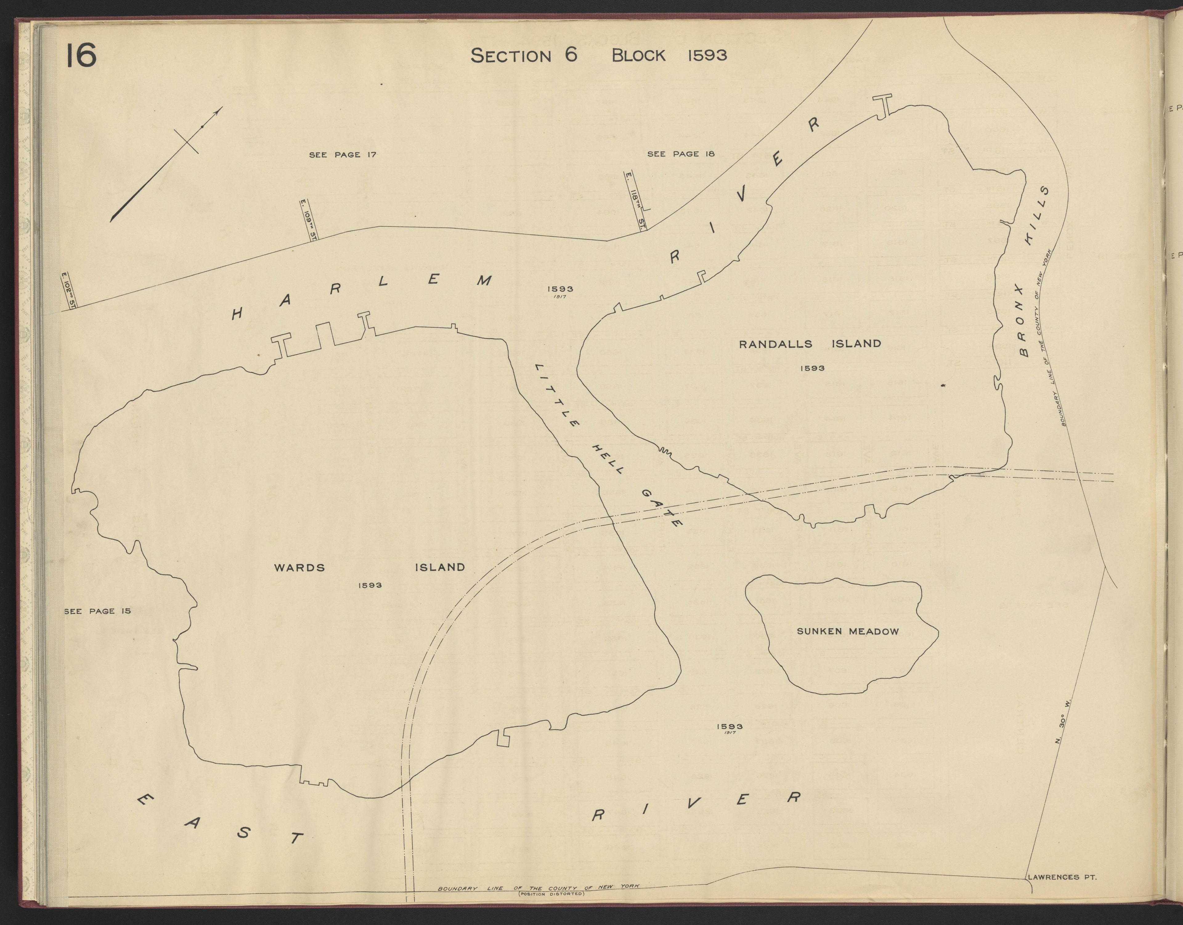 Image 18 of the Land Map of the County of New York from the Land Map of the County of New York 1917 by Relic Map Company