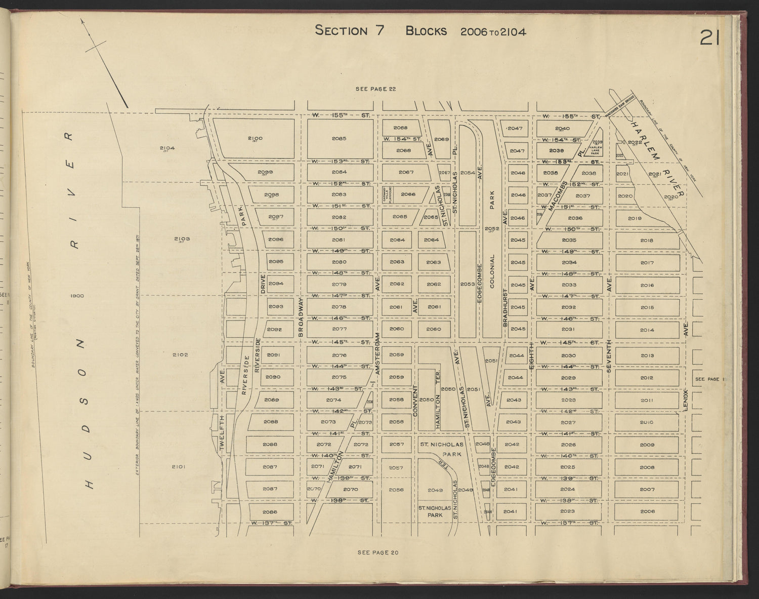 Image 23 of the Land Map of the County of New York from the Land Map of the County of New York 1917 by Relic Map Company