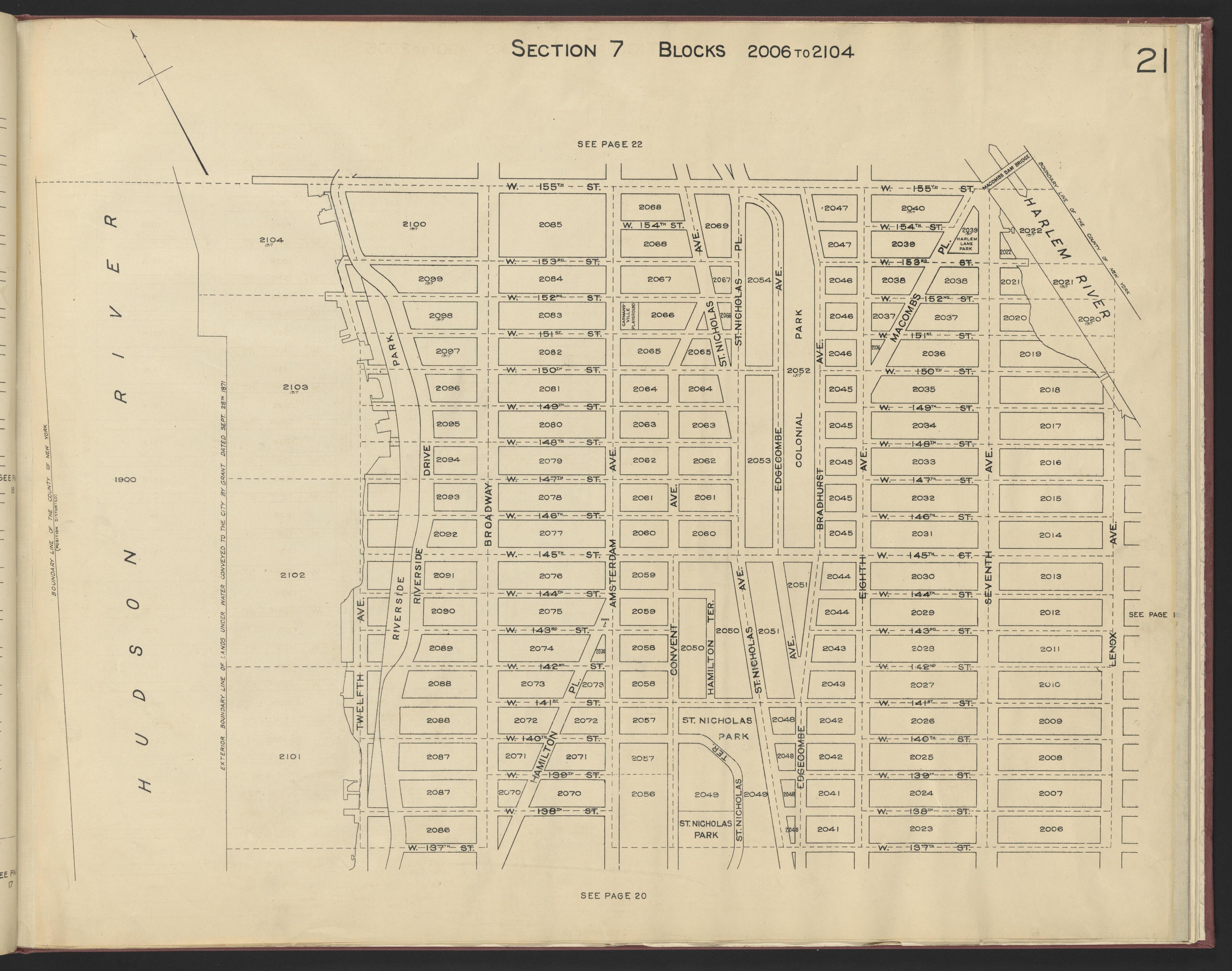 Image 23 of the Land Map of the County of New York from the Land Map of the County of New York 1917 by Relic Map Company