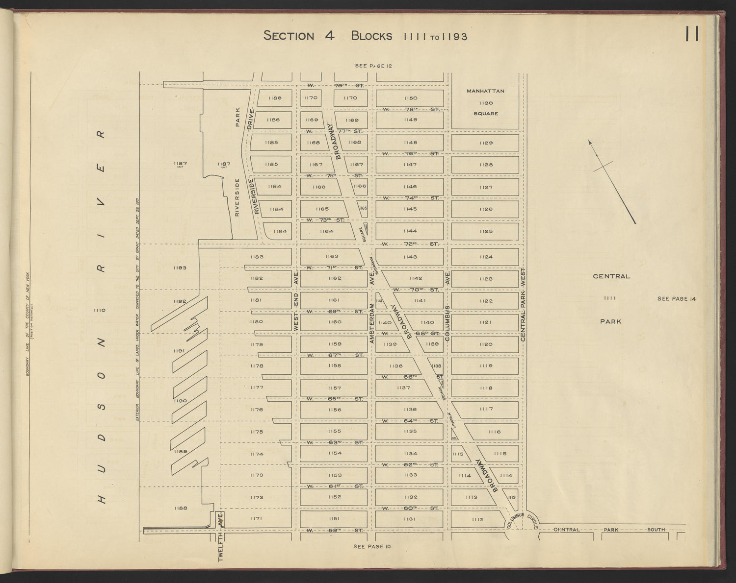 Image 13 of the Land Map of the County of New York from the Land Map of the County of New York 1917 by Relic Map Company