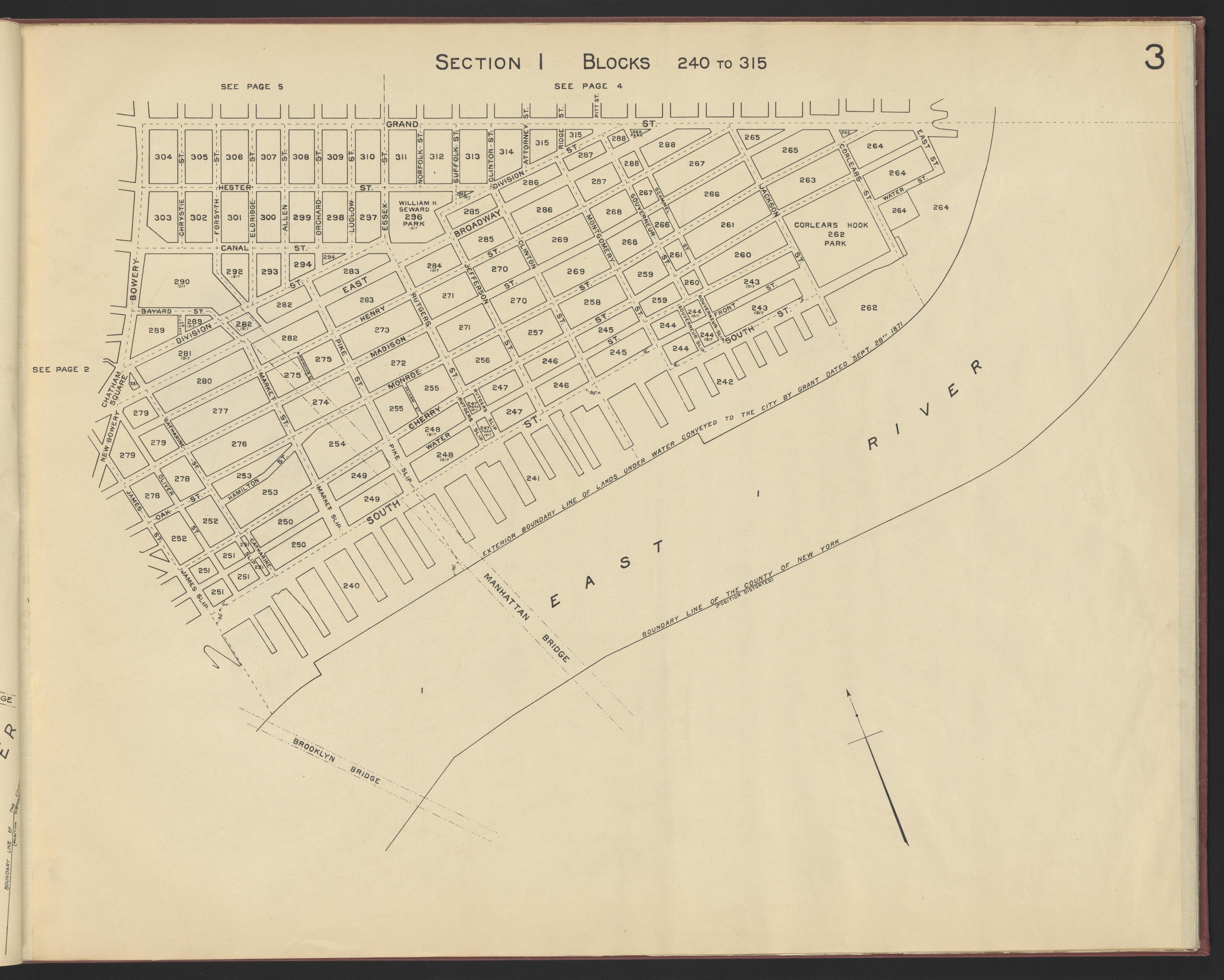 Image 5 of the Land Map of the County of New York from the Land Map of the County of New York 1917 by Relic Map Company