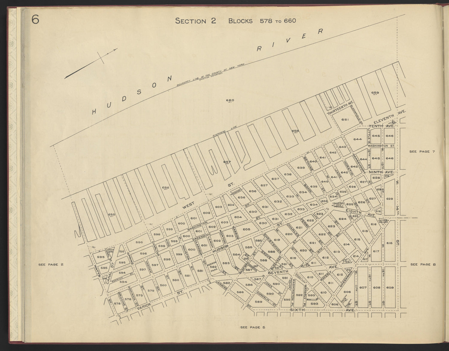 Image 8 of the Land Map of the County of New York from the Land Map of the County of New York 1917 by Relic Map Company