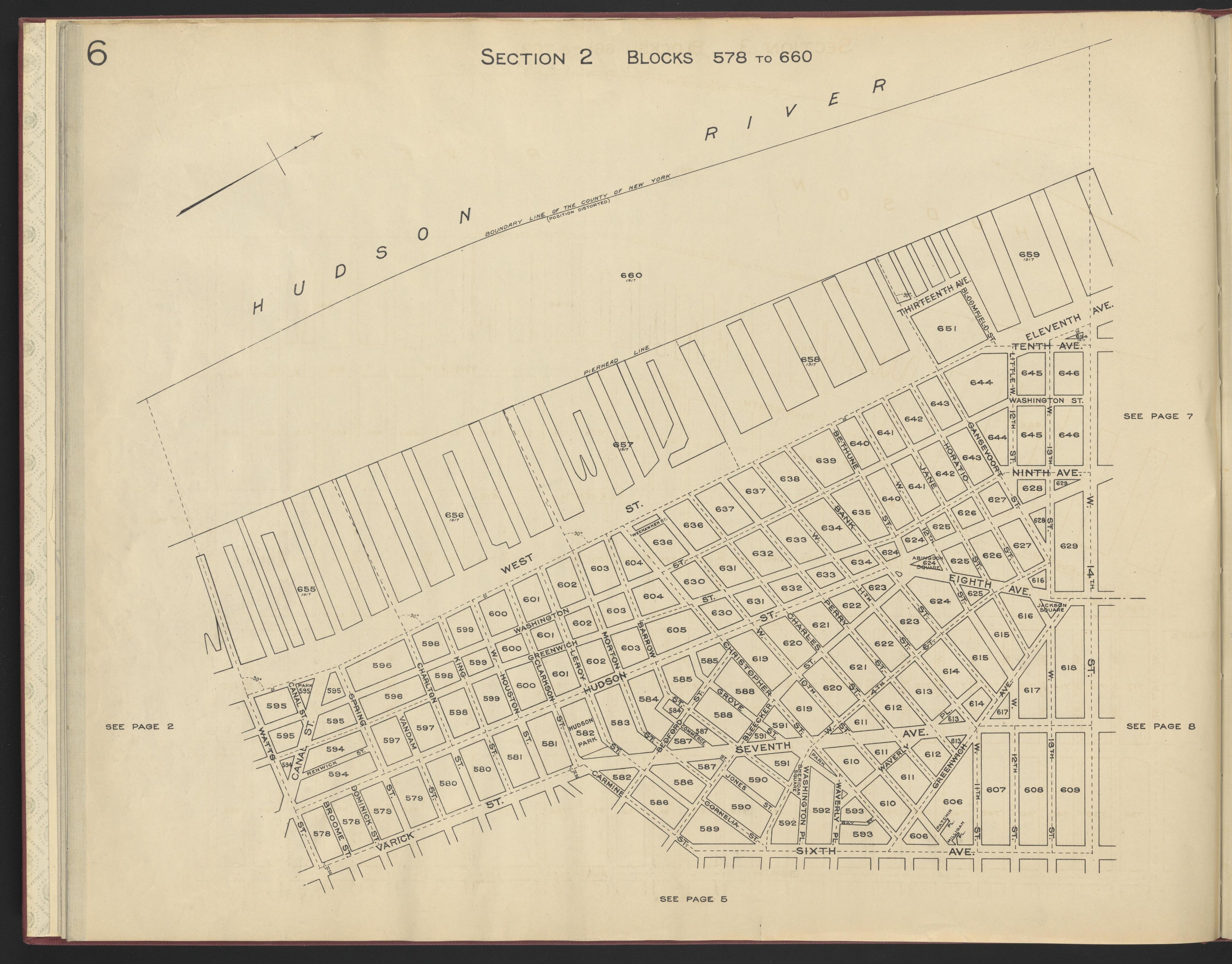 Image 8 of the Land Map of the County of New York from the Land Map of the County of New York 1917 by Relic Map Company