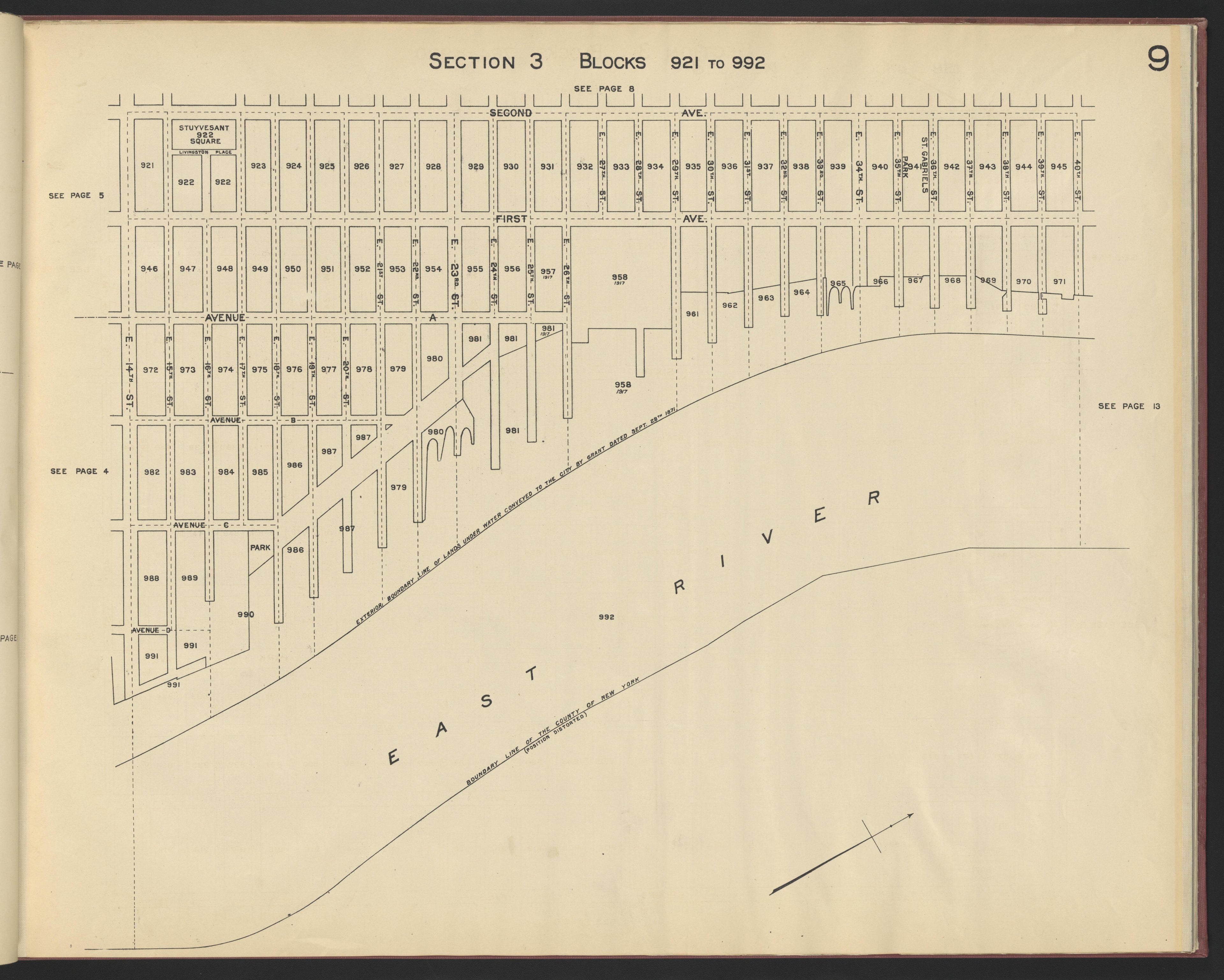 Image 11 of the Land Map of the County of New York from the Land Map of the County of New York 1917 by Relic Map Company