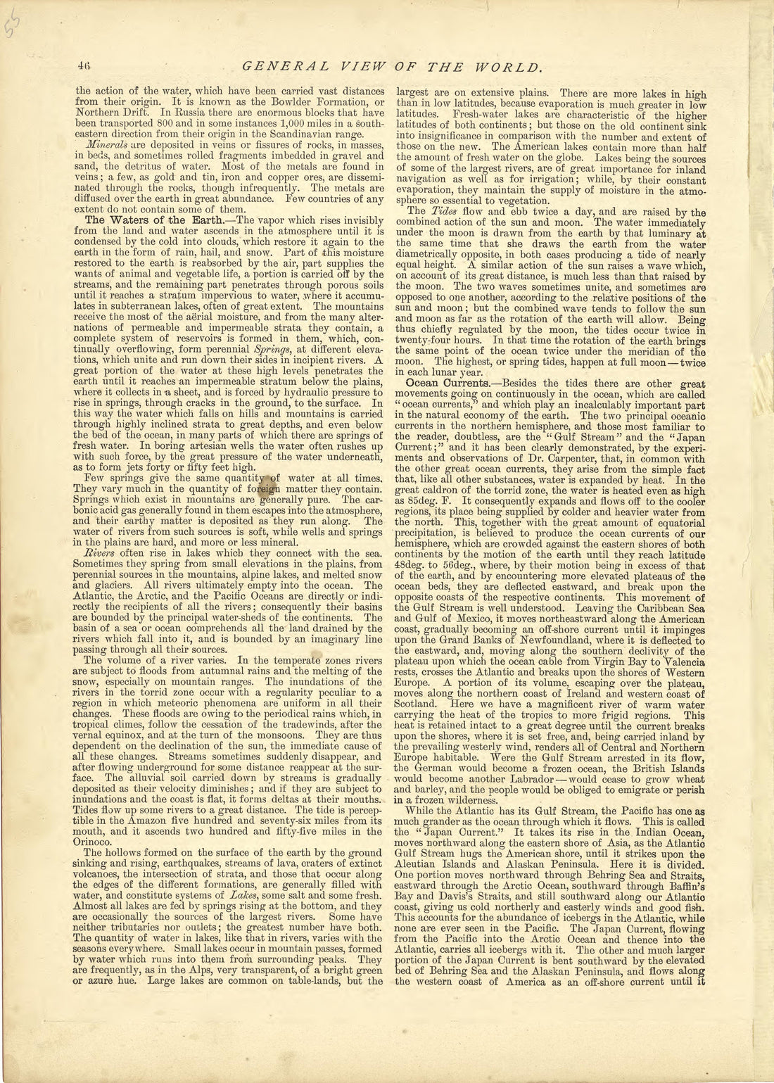 General View of the World - Continued from Historical Hand-atlas, Illustrated, Containing Large Scale Copper Plate Maps of Each State and Territory of the United States, and the Provinces of Canada, Together With a Complete Reference Map of the World,... by Relic Map Company