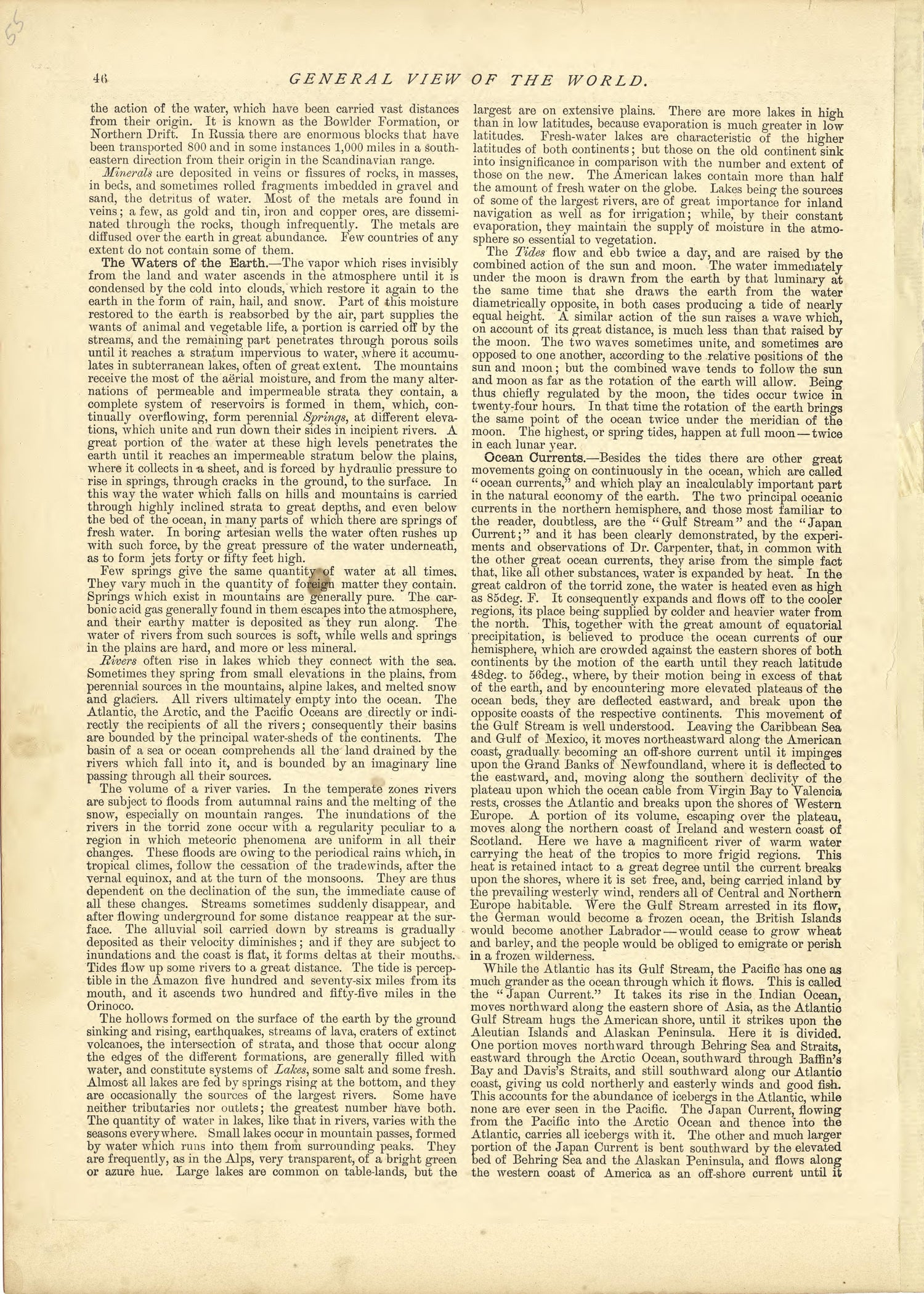 General View of the World - Continued from Historical Hand-atlas, Illustrated, Containing Large Scale Copper Plate Maps of Each State and Territory of the United States, and the Provinces of Canada, Together With a Complete Reference Map of the World,... by Relic Map Company